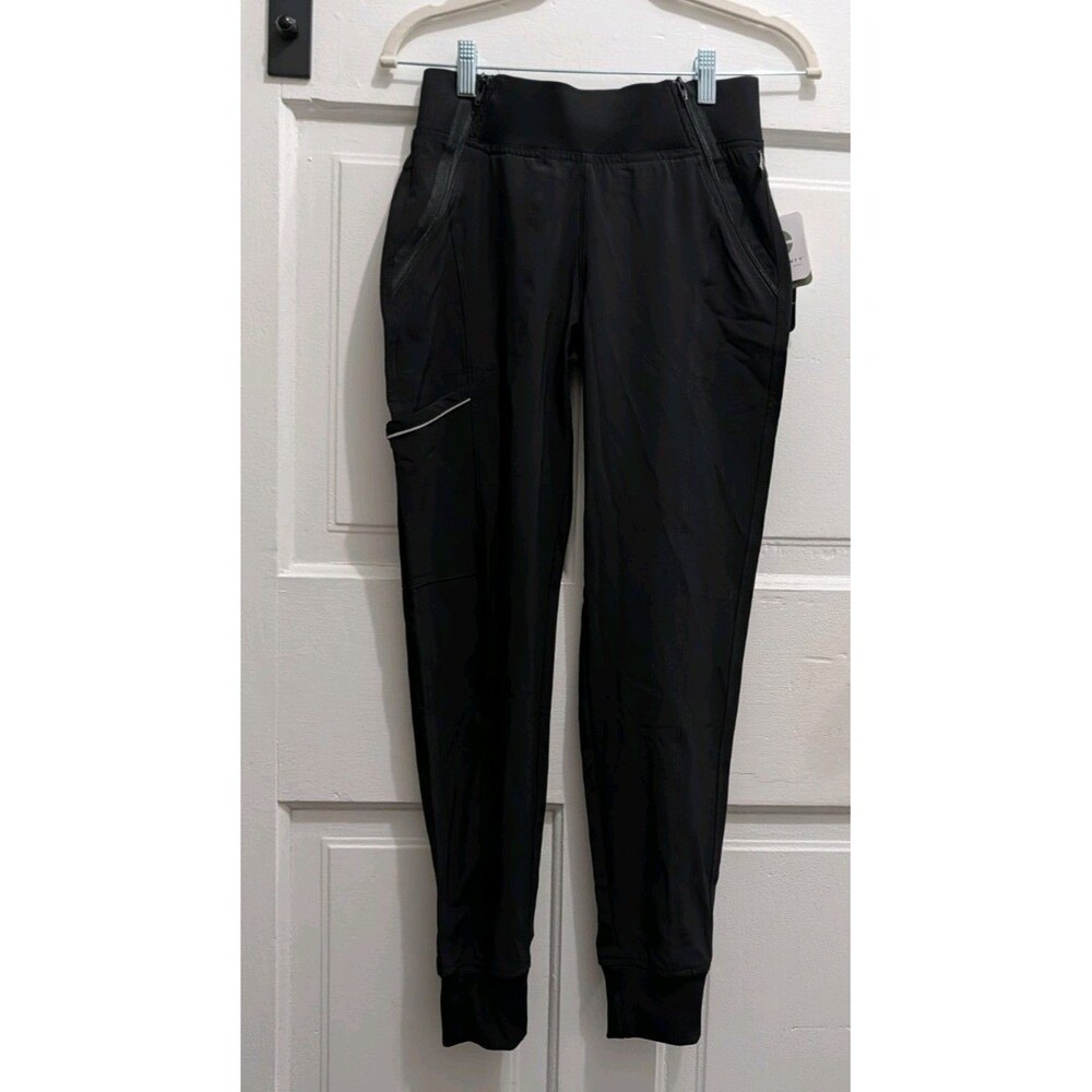 Cherokee Infinity Jogger Scrub Pants Black Women XXS Extra Extra Small NWT